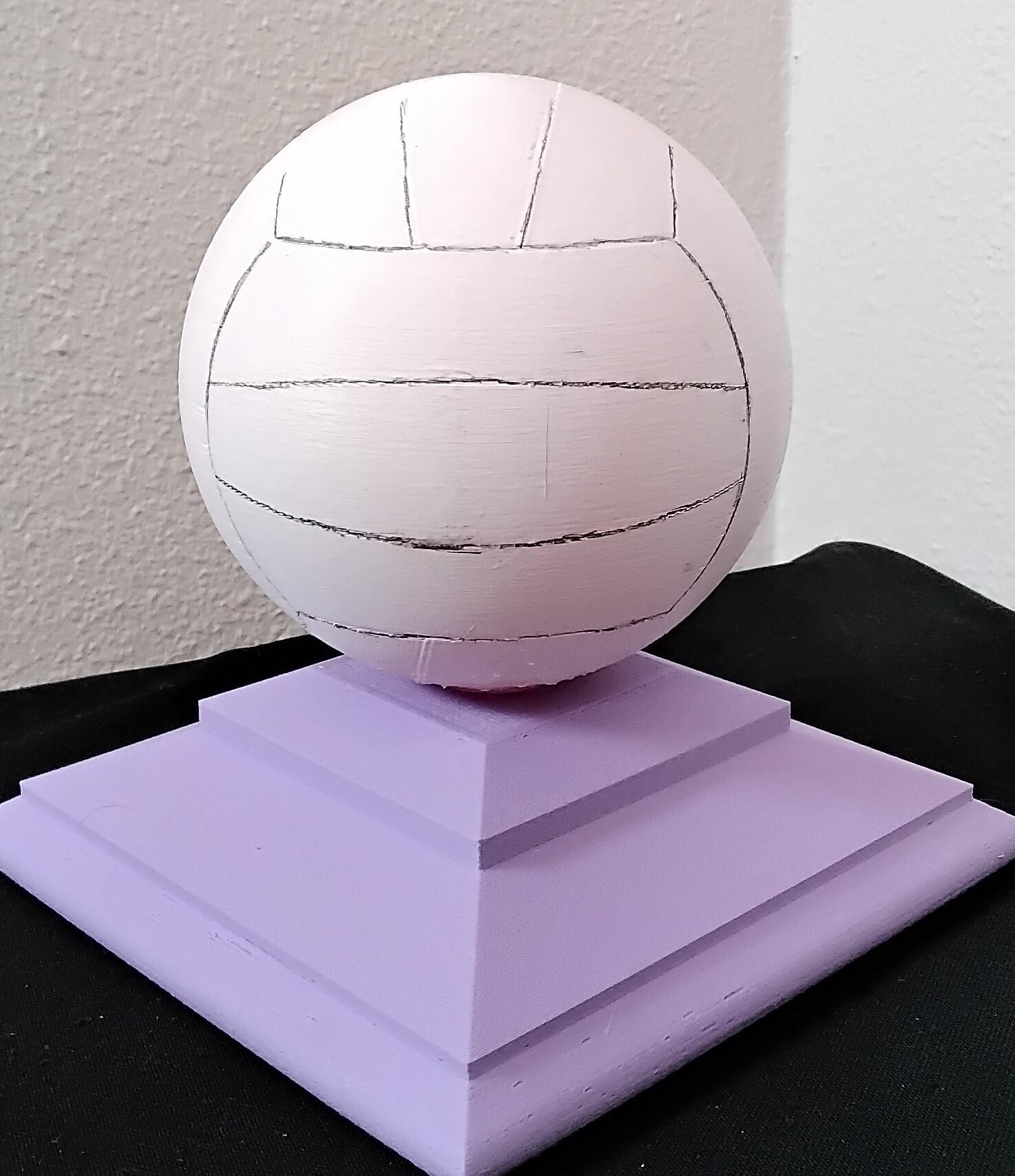 Screw Post Cap Volleyball top 3d model