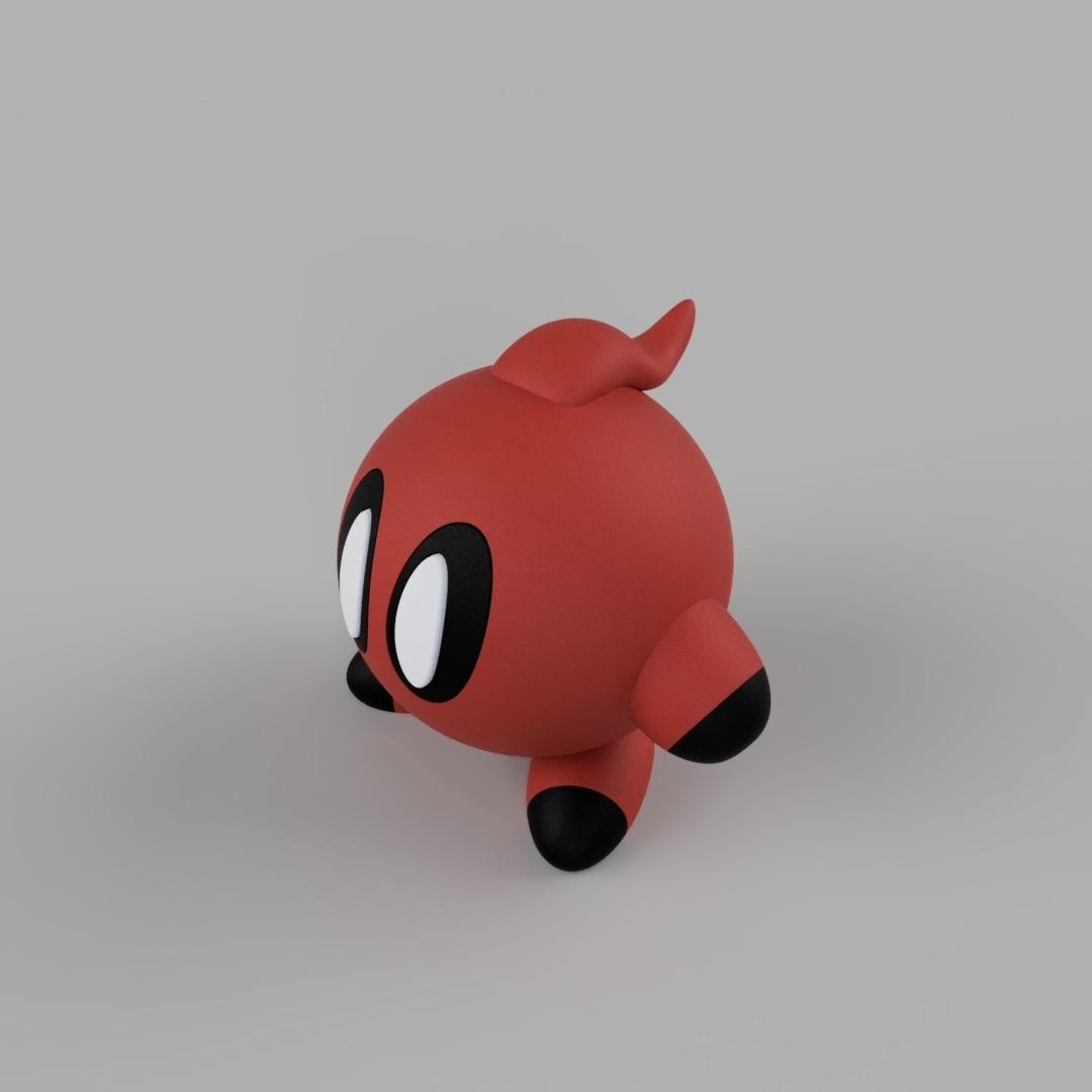 Deadpool kirby - Multipart 3d model