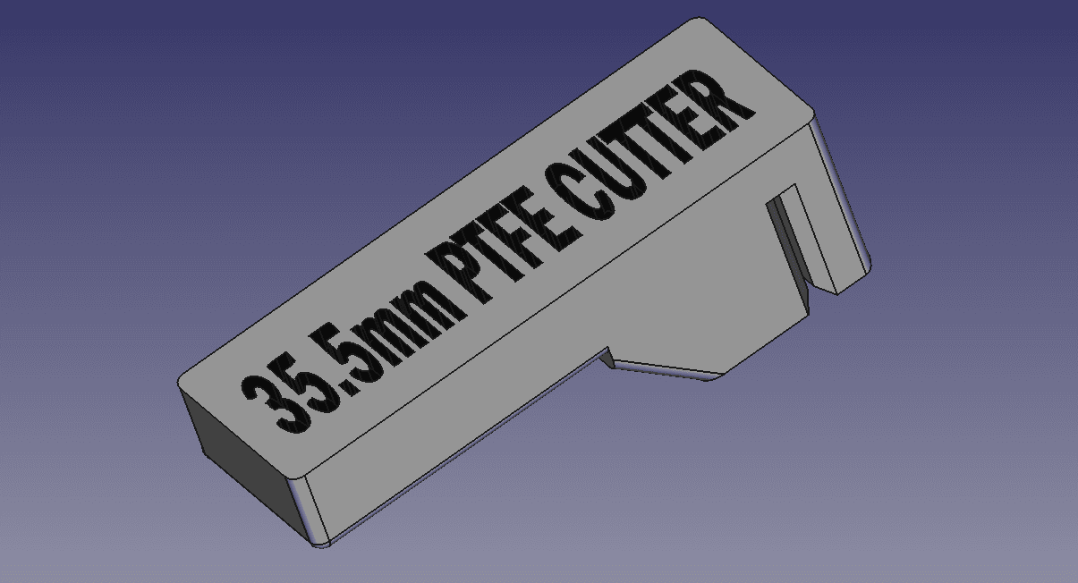 BIQU B1 Hot-end PTFE 35.5mm CUTTER 3d model