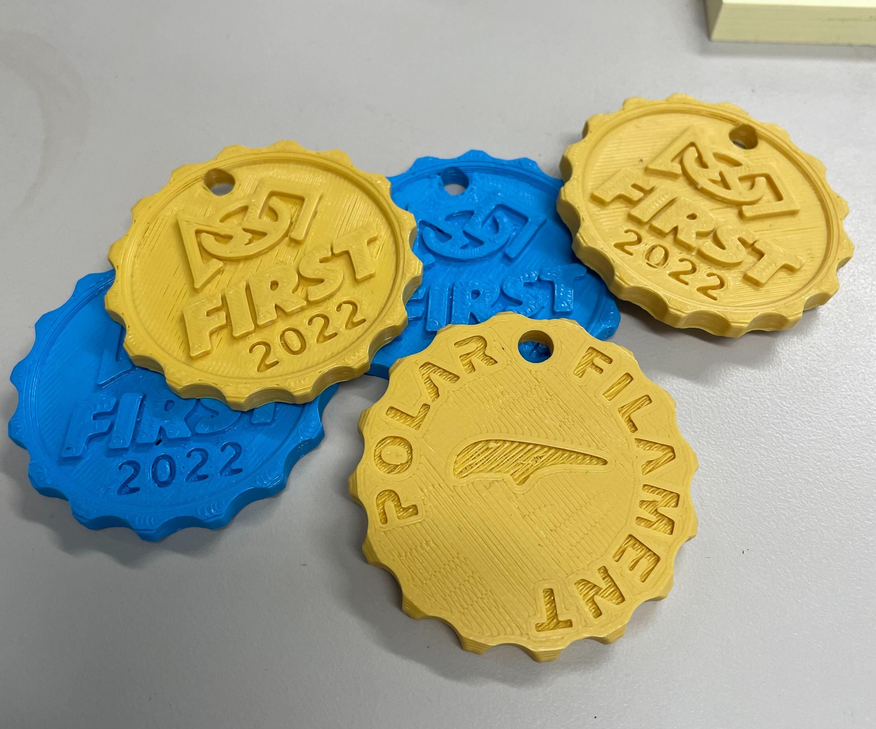 First Robotics - Michigan State Championship coin 3d model