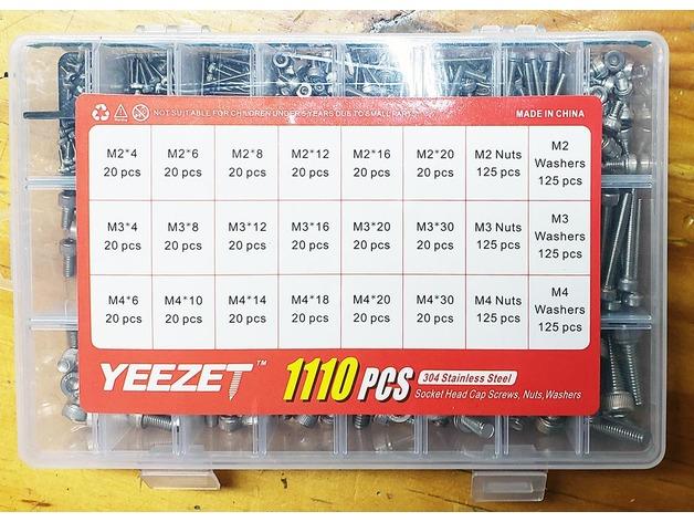 Compartment dividers for YEEZET Screw Organizers 3d model