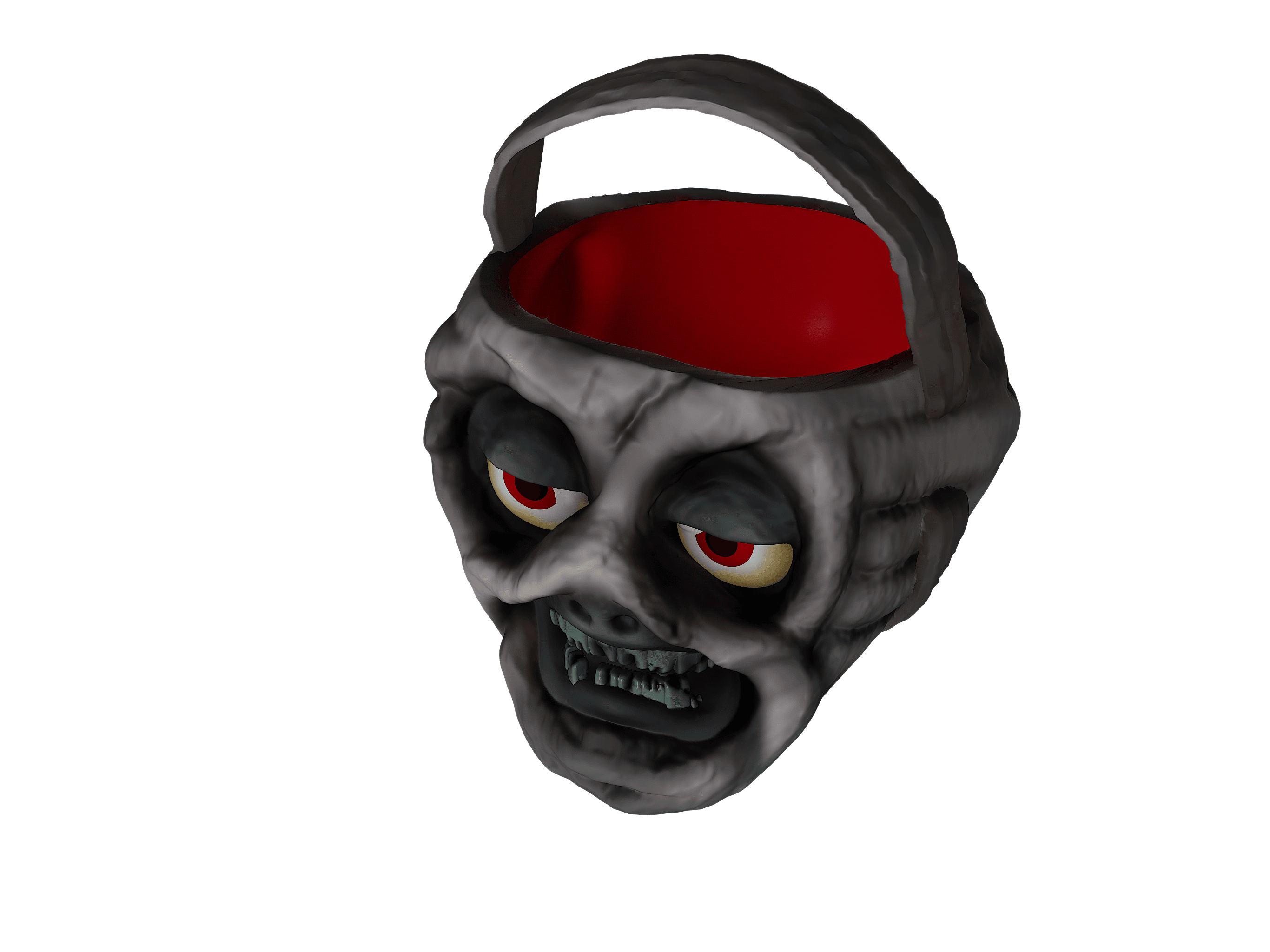 Mummy's Head Candy Bucket 3d model