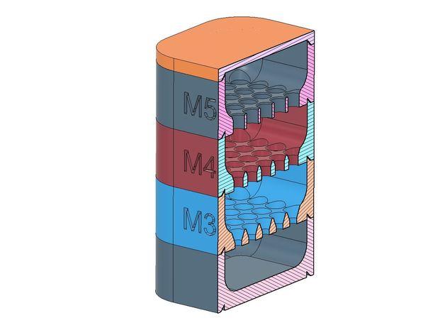 Quick Bolt Sorter - M2, M3, M4, M5 3d model