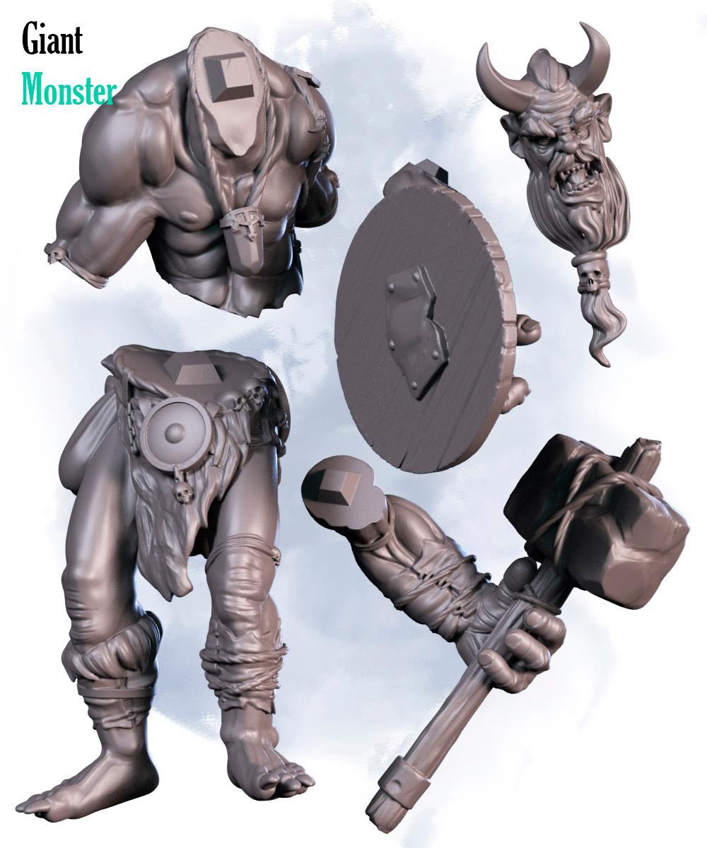 Vilage Giant  3d model