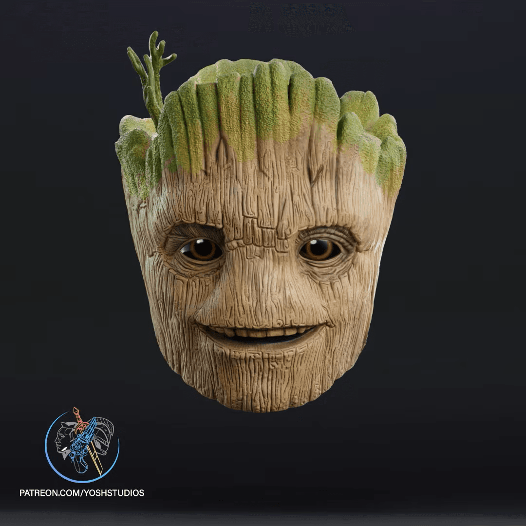 Groot Mask 3d Print File STL GOTG VOL3 3d model