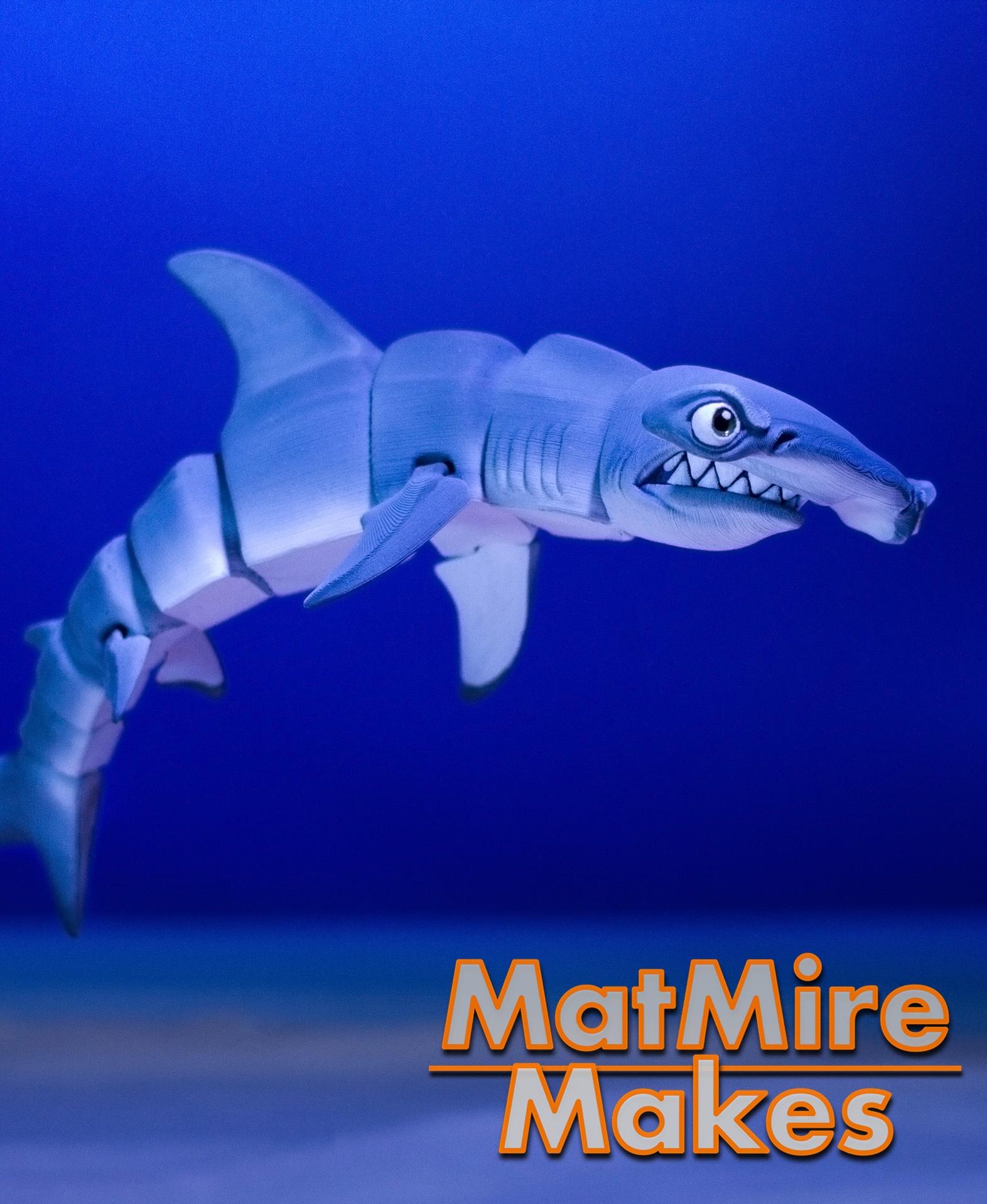 Hammerhead Shark - Articulated Figure 3d model