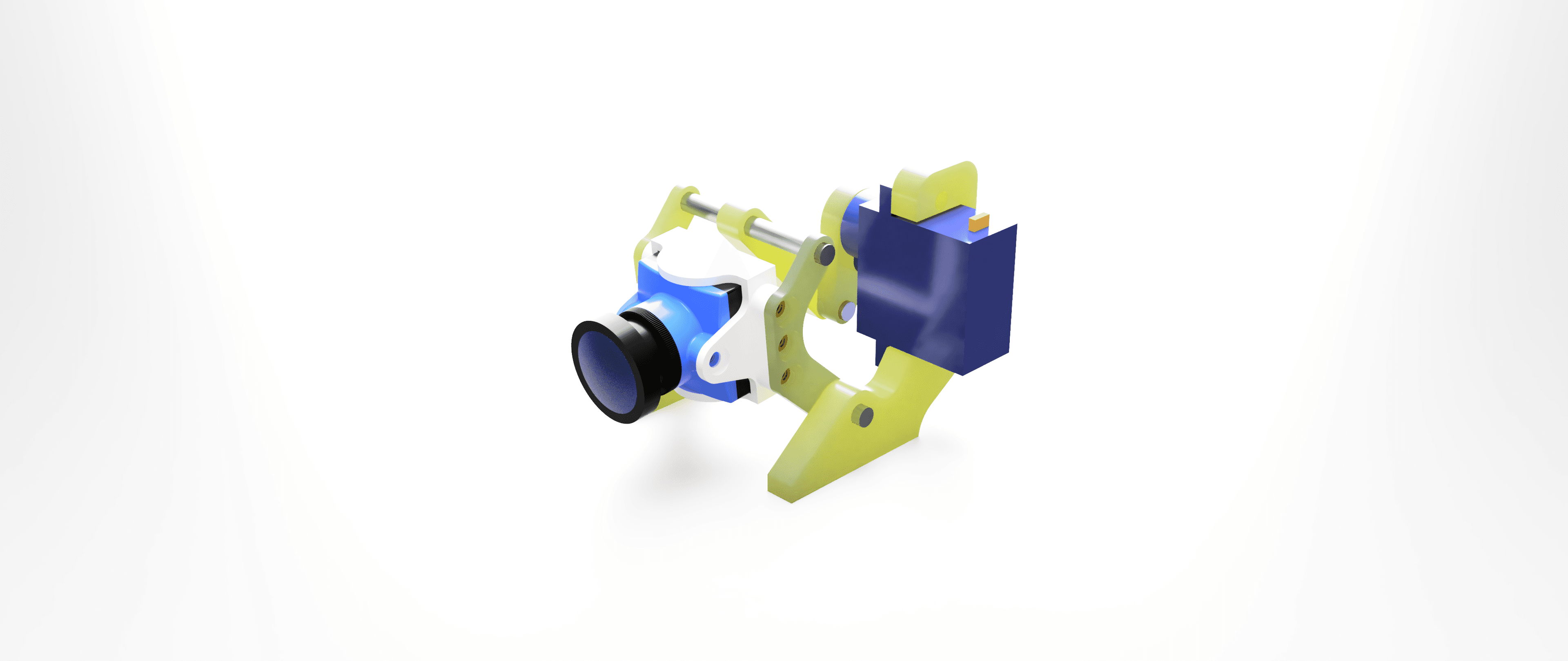 Single Axis Tilt for FPV Camera via Servo 3d model