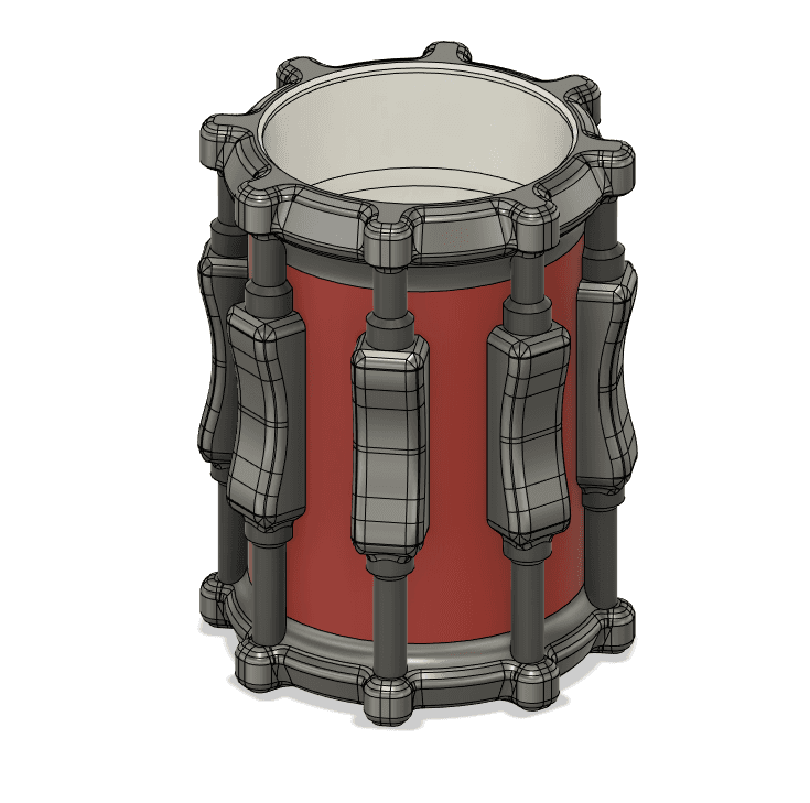 12oz Drum Can Cup.stl 3d model