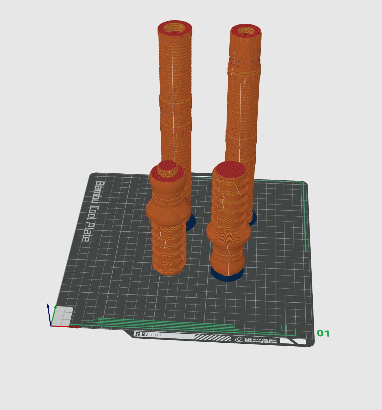 Pool Noodle Double Saber 6 3d model