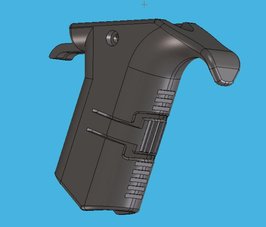 ANGLED MAG HOLDER FOREGRIP FOR GLOCK GEN 3 3d model