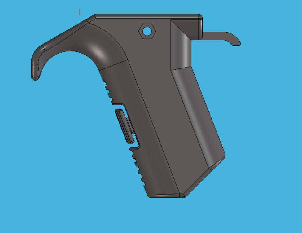 ANGLED MAG HOLDER FOREGRIP FOR GLOCK GEN 3 3d model