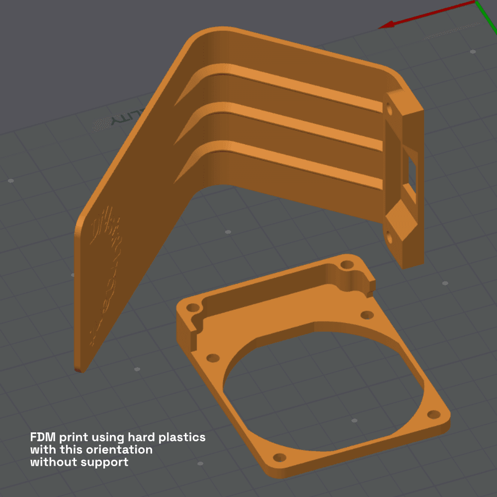 Battery Charger Cooling Fan - Main Body-1.STL 3d model