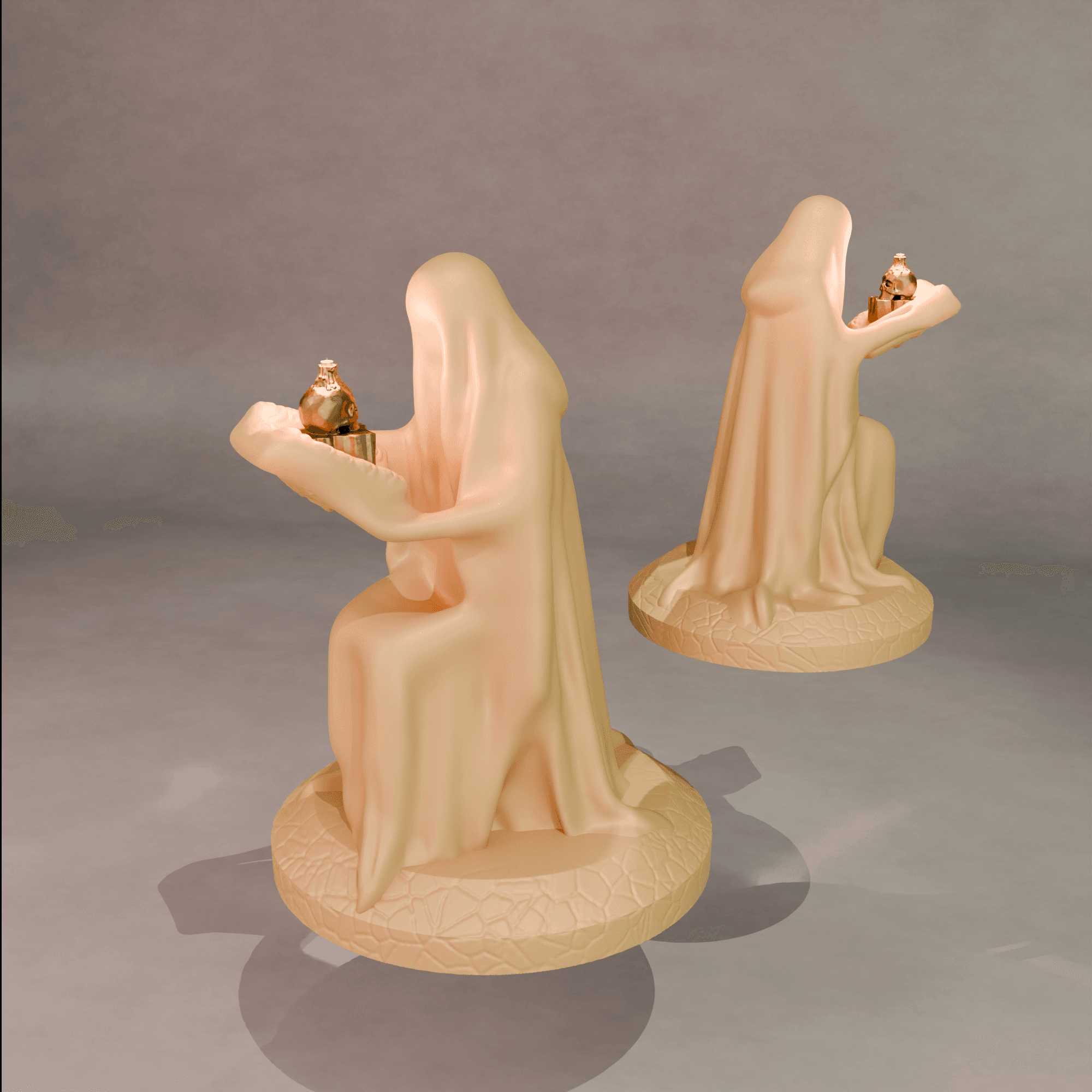 Ghost Reading Book 3d model