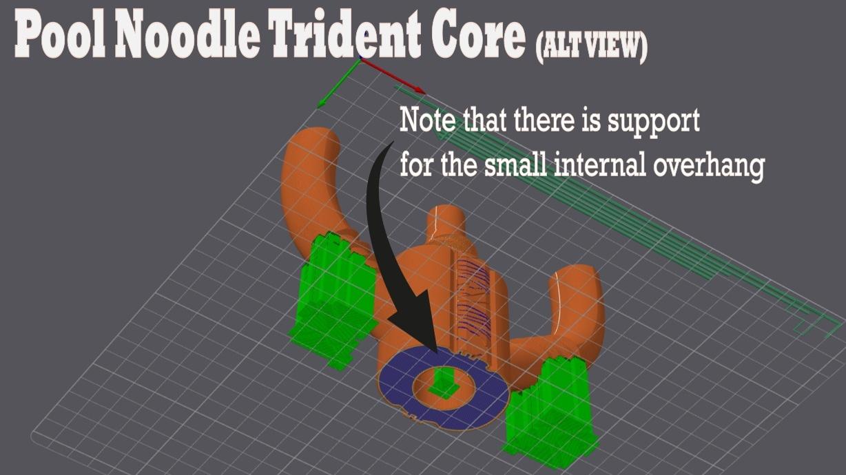 Pool Noodle Trident  3d model