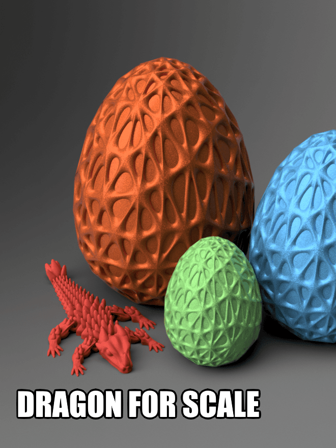 Large Voronoi Egg 3d model