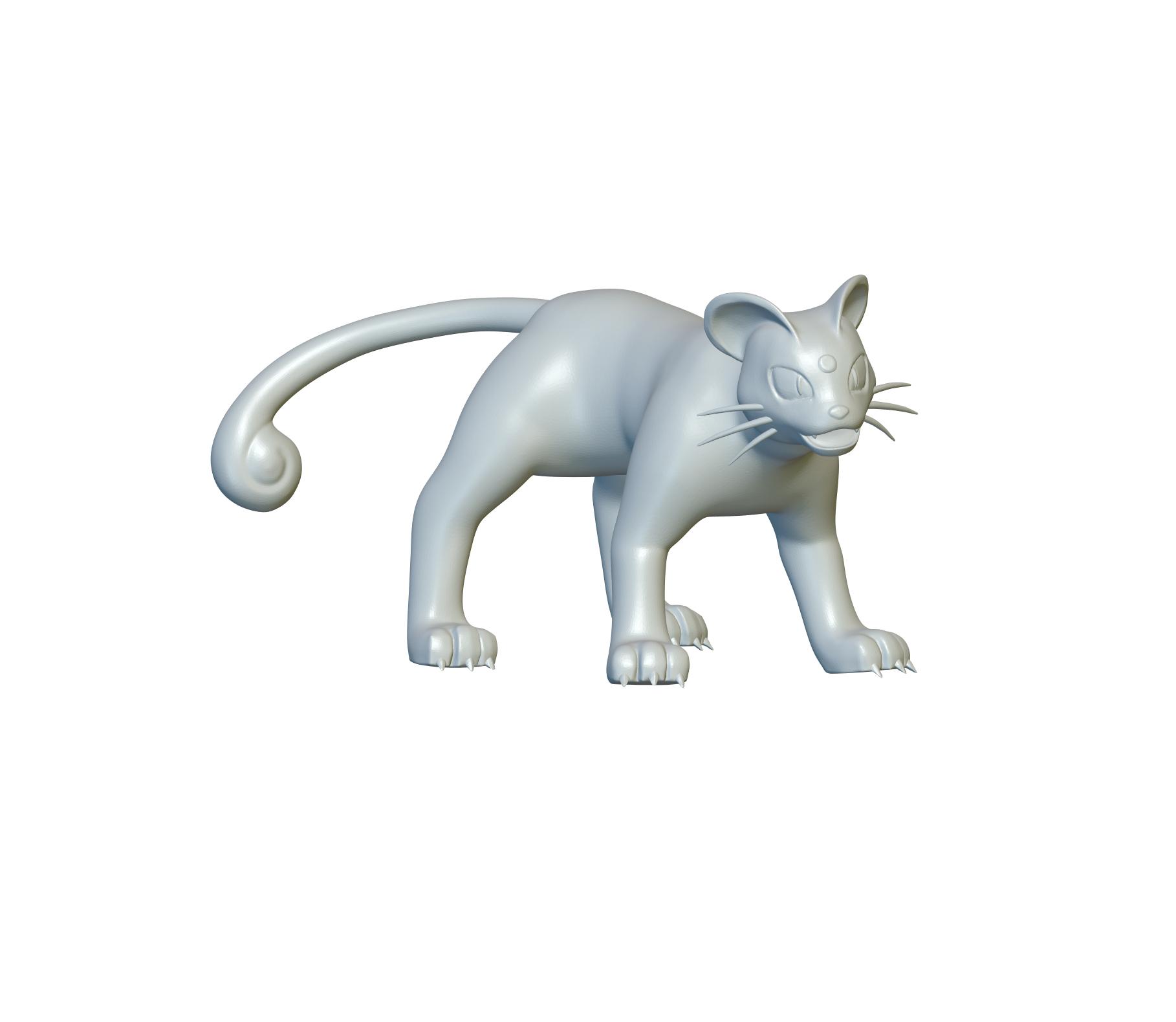 Pokemon Persian #53 - Optimized for 3D Printing 3d model