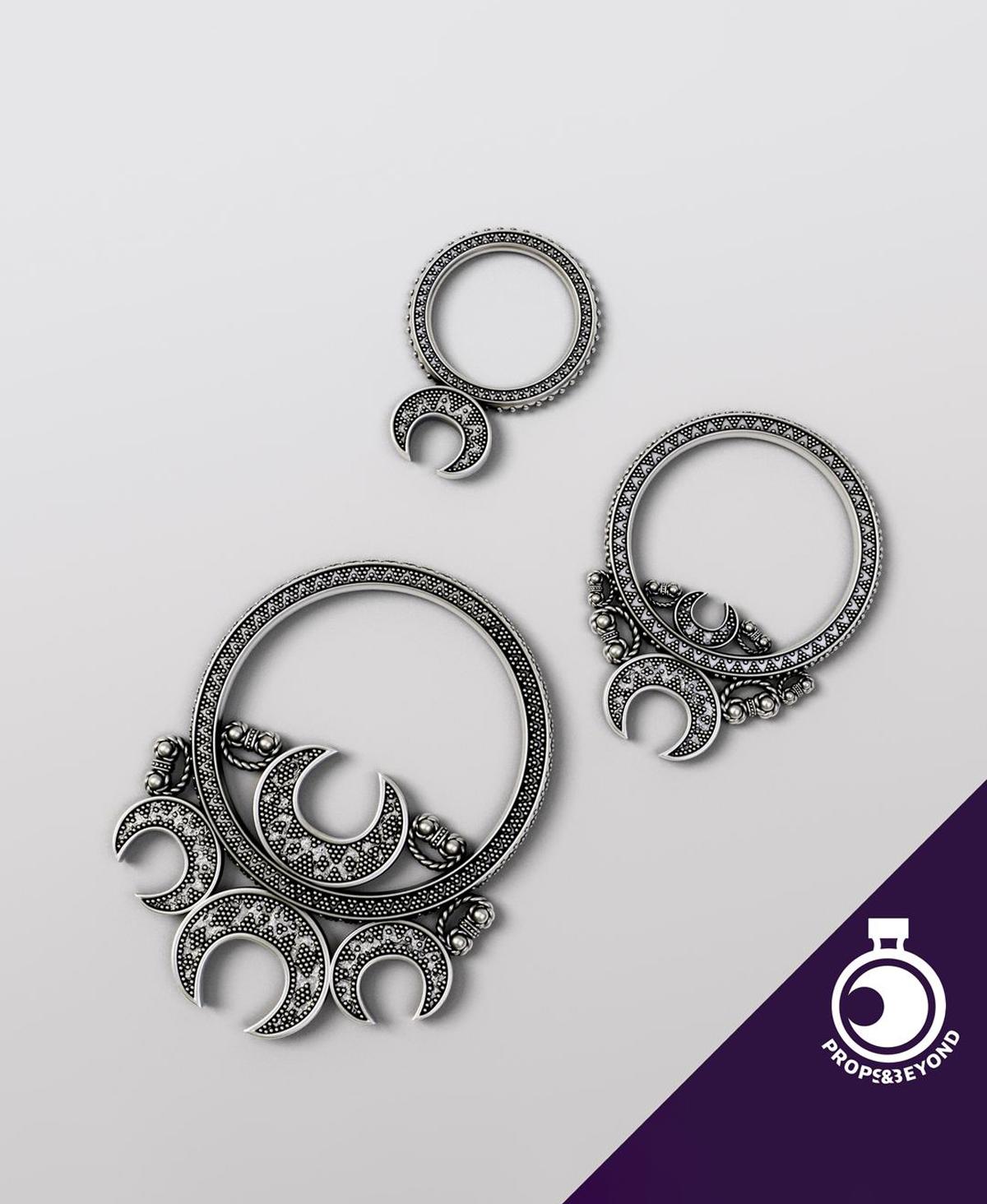 Temple Earrings of Slavia 3d model