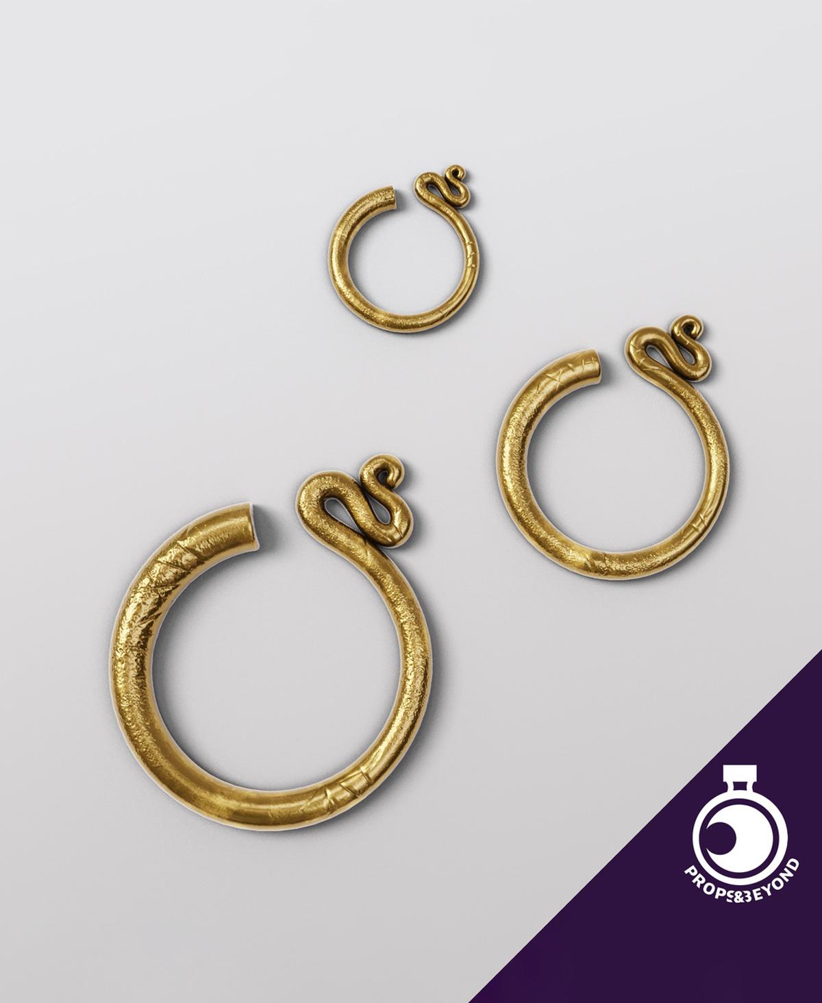 Temple Earrings of Slavia 3d model