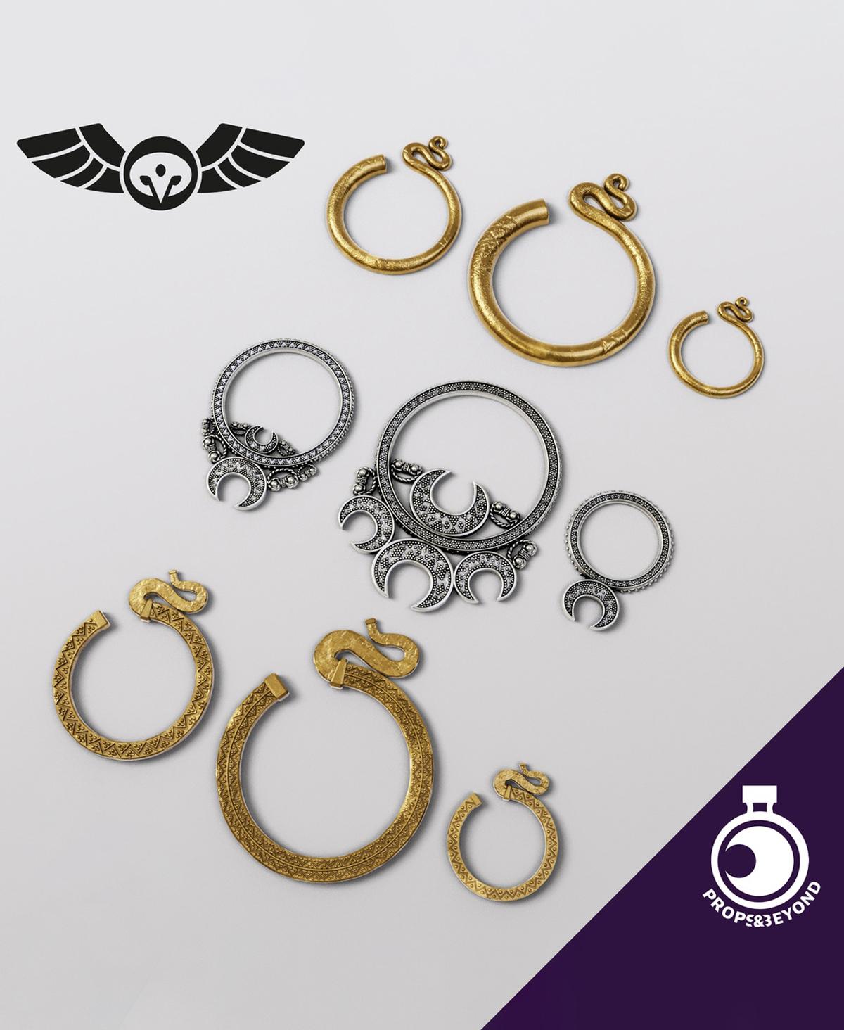 Temple Earrings of Slavia 3d model