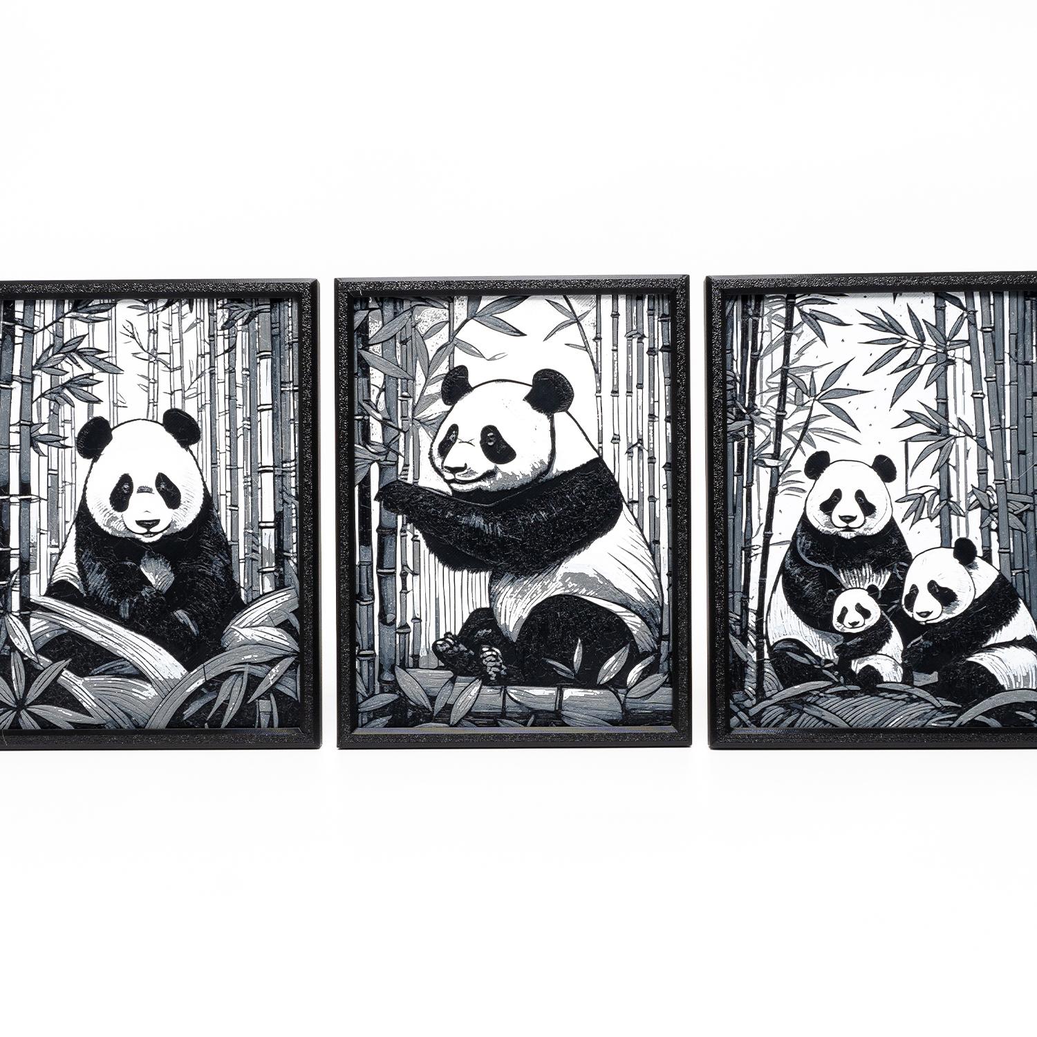 Giant Panda Wall Art 3d model