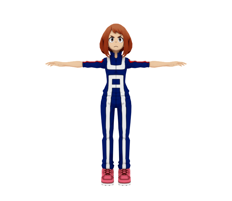 Ochaco Uraraka (Gym Uniform) 3d model