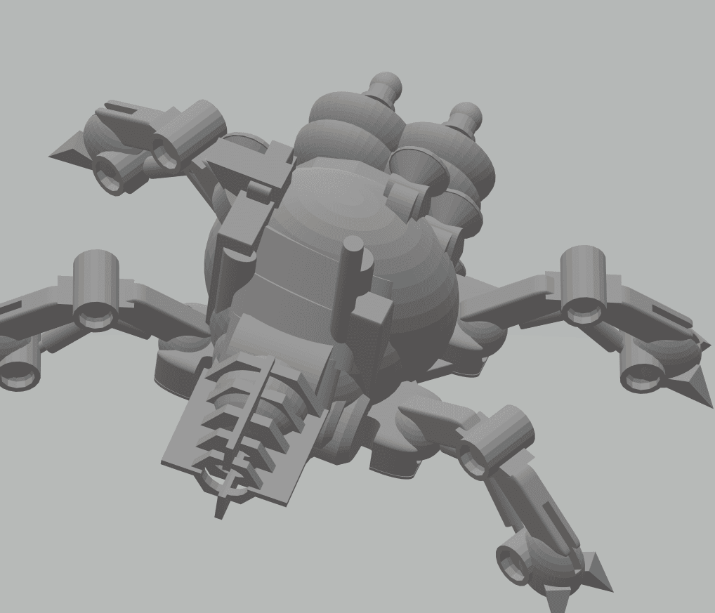 FHW: TiK tAAk Walking Sonic cannon small v1.1 prototype 3d model