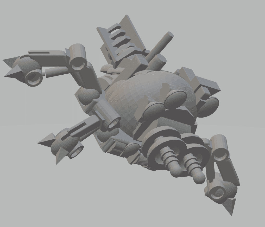 FHW: TiK tAAk Walking Sonic cannon small v1.1 prototype 3d model