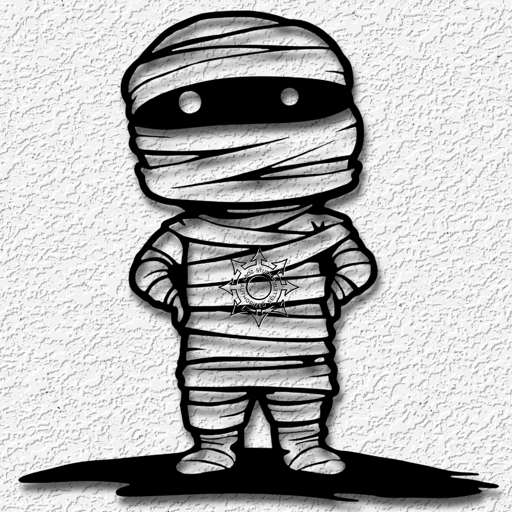 mummy kid wall art halloween decor 3d model