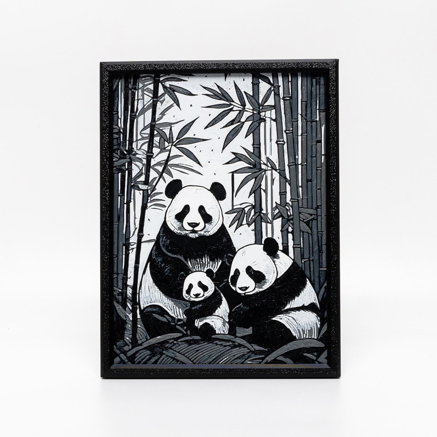 Giant Panda Wall Art 3d model