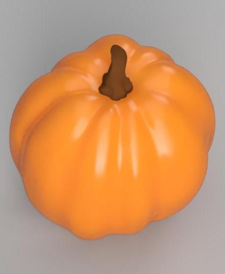 Pumpkin C (2 sizes) 3d model