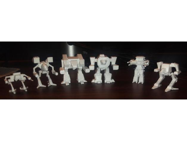 Mechwarrior 2 Mech Models 3d model