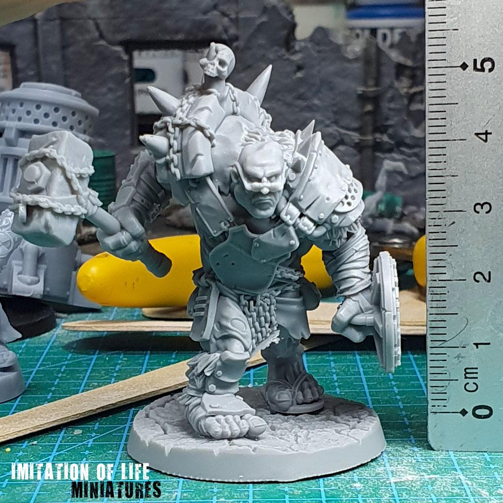 Ûber Mutant, Post Apocalyptic Miniature 3d model