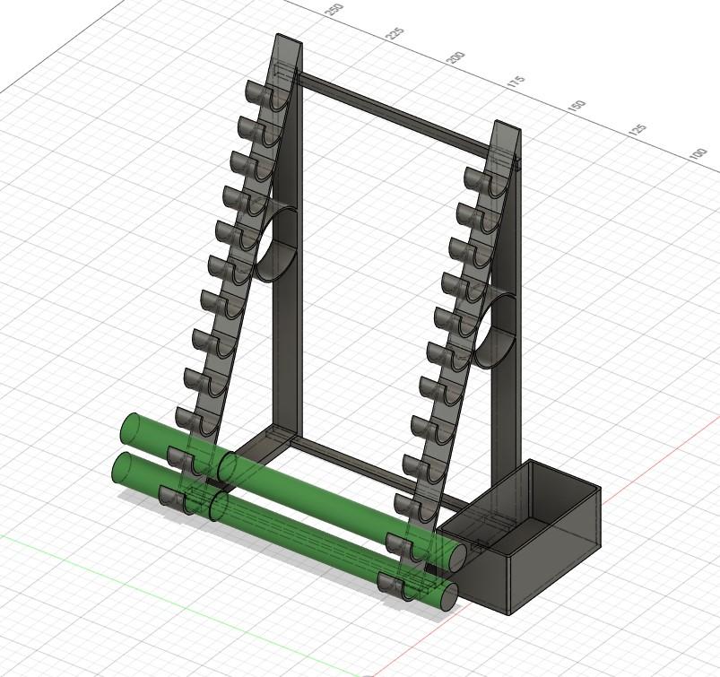 MakeUp: Pencil and Eraser holder 3d model