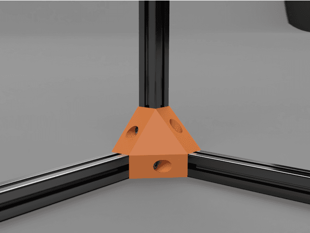 Corner Bracket for 2020 Square Corner 3d model