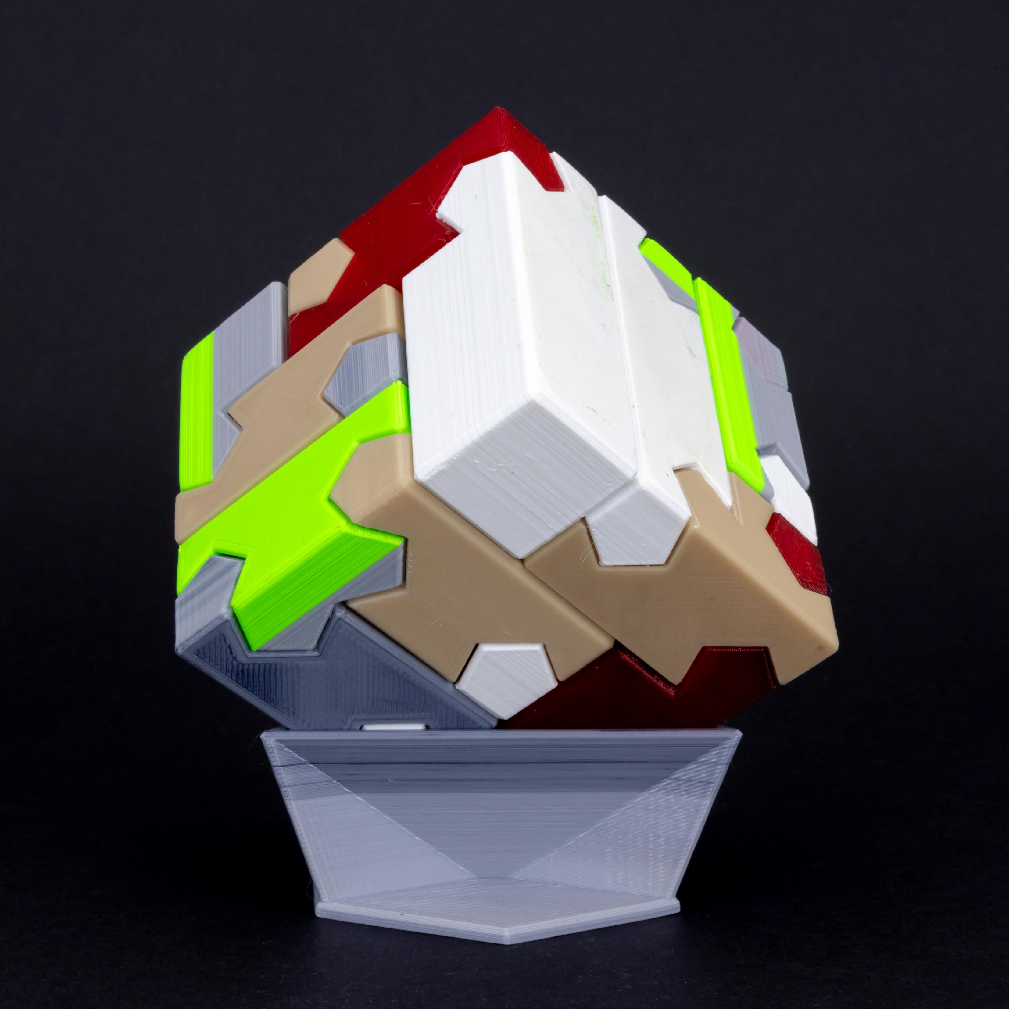 Tsugite Cube 3x3 Puzzle (Version B) 3d model