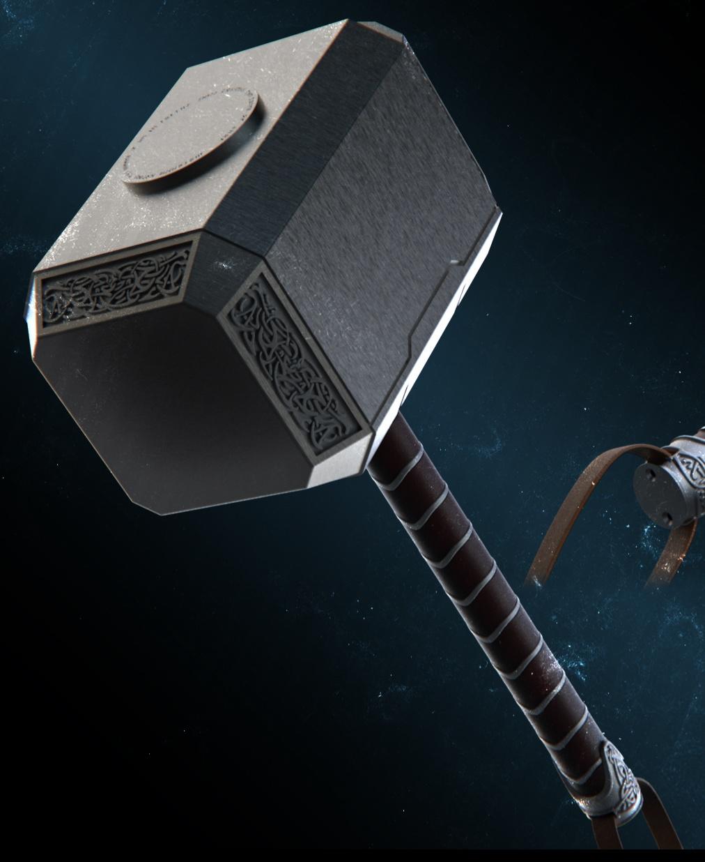 Mjolnir from Thor and Love and Thunder 3d model