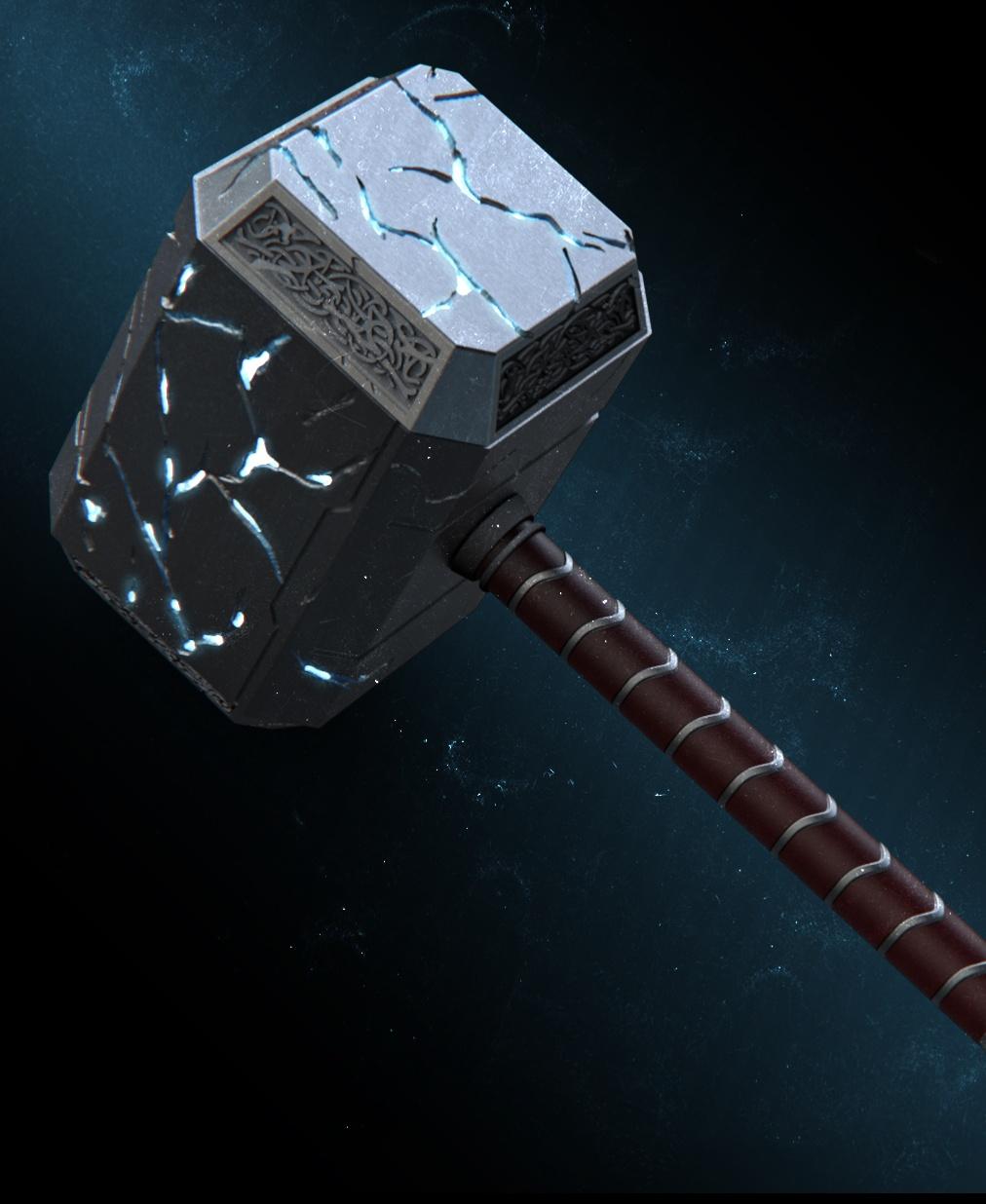 Mjolnir from Thor and Love and Thunder 3d model