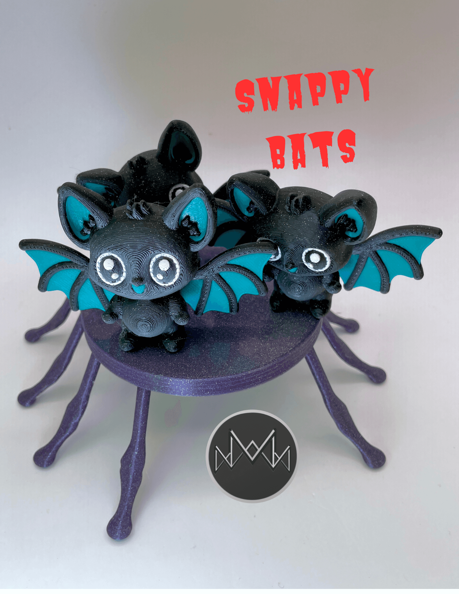 Snap-Bat - Snap-Flex Fidget Toy - BATS! - 3d model