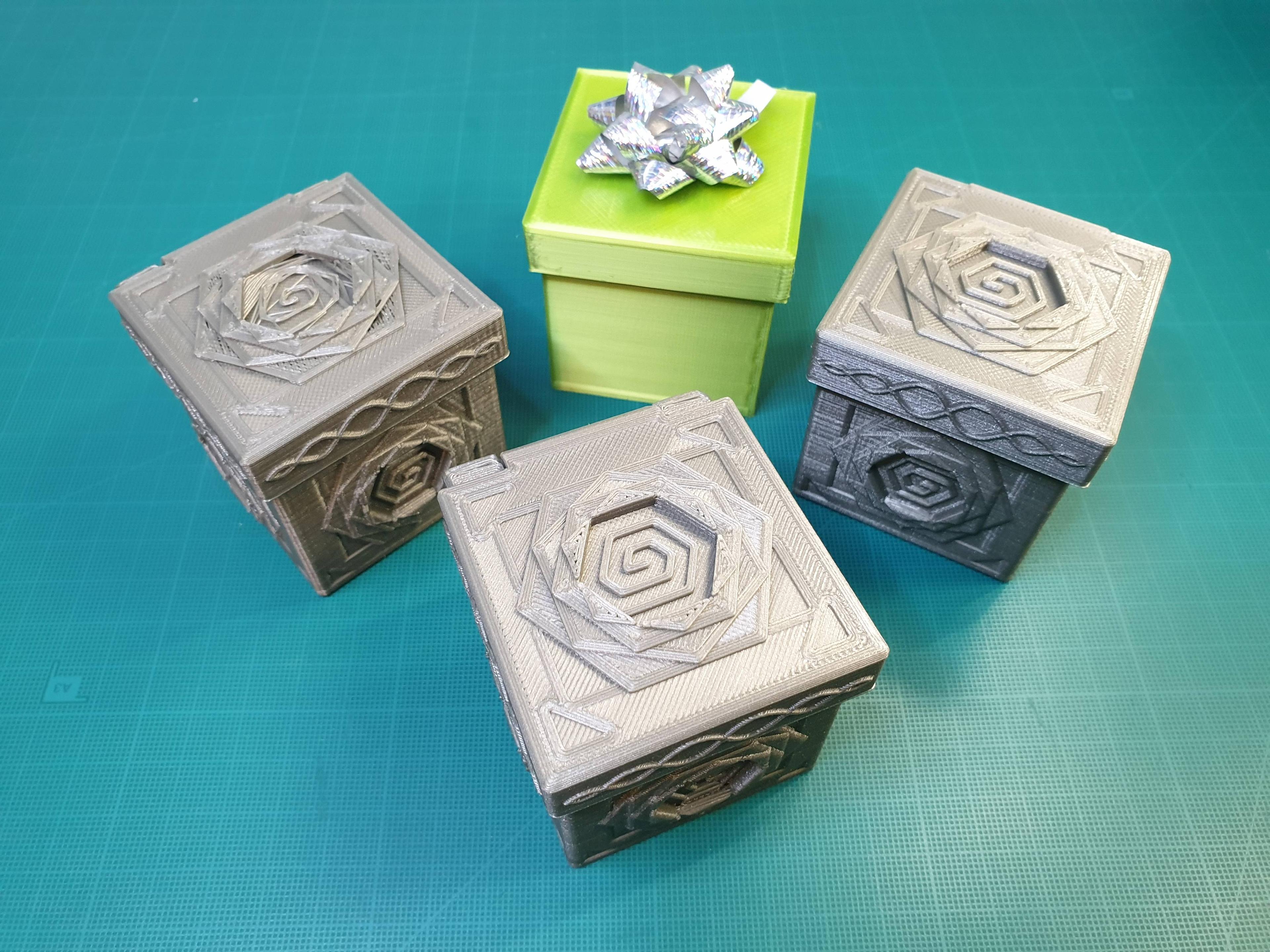 Vortex Print-in-Place Puzzle Box 3d model