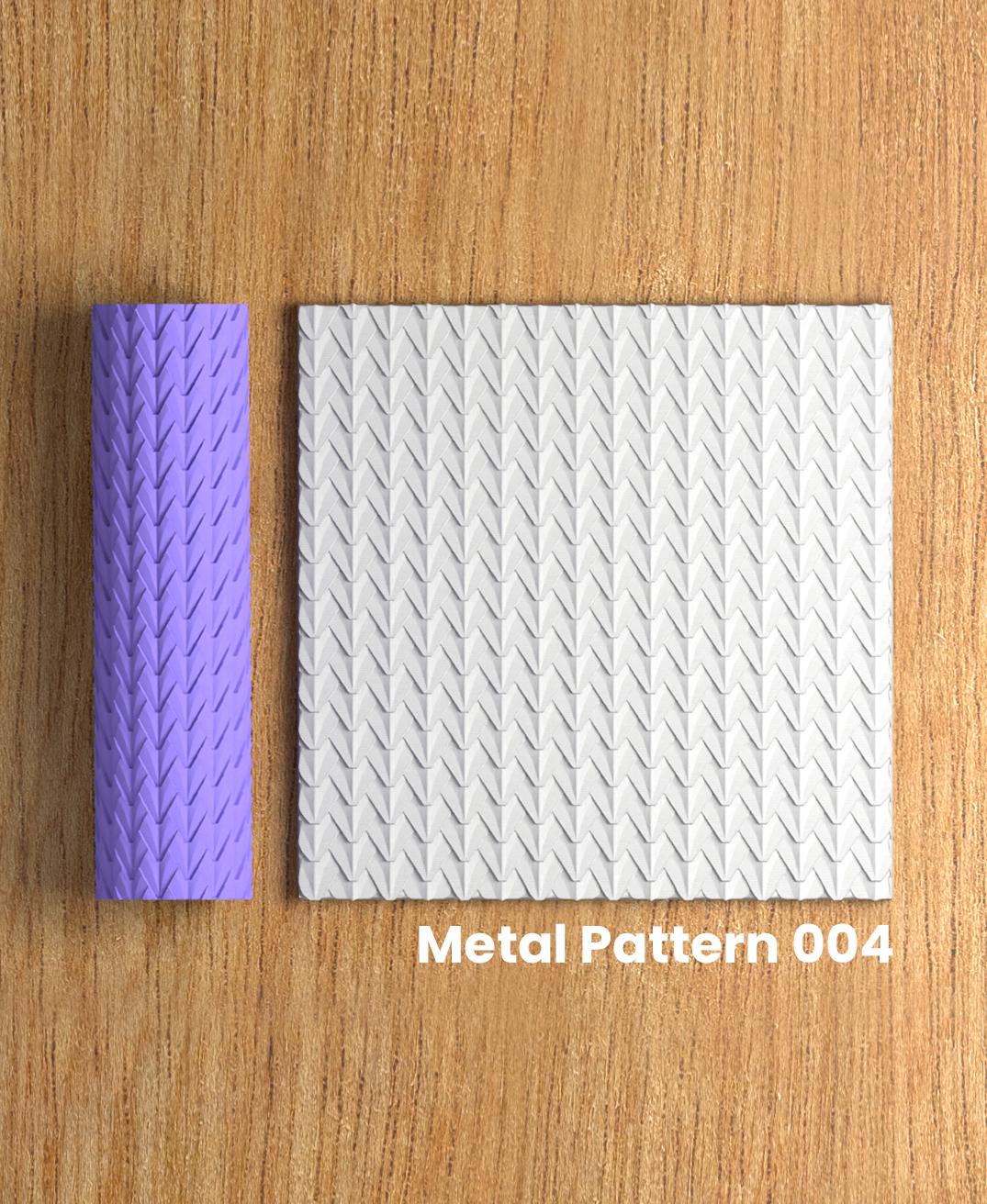 Collection Tumbleweed | Metal Pattern 004 | Polymer Clay Seamless Texture Roller 3d model