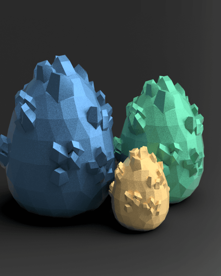 Large Crystal Egg 3d model