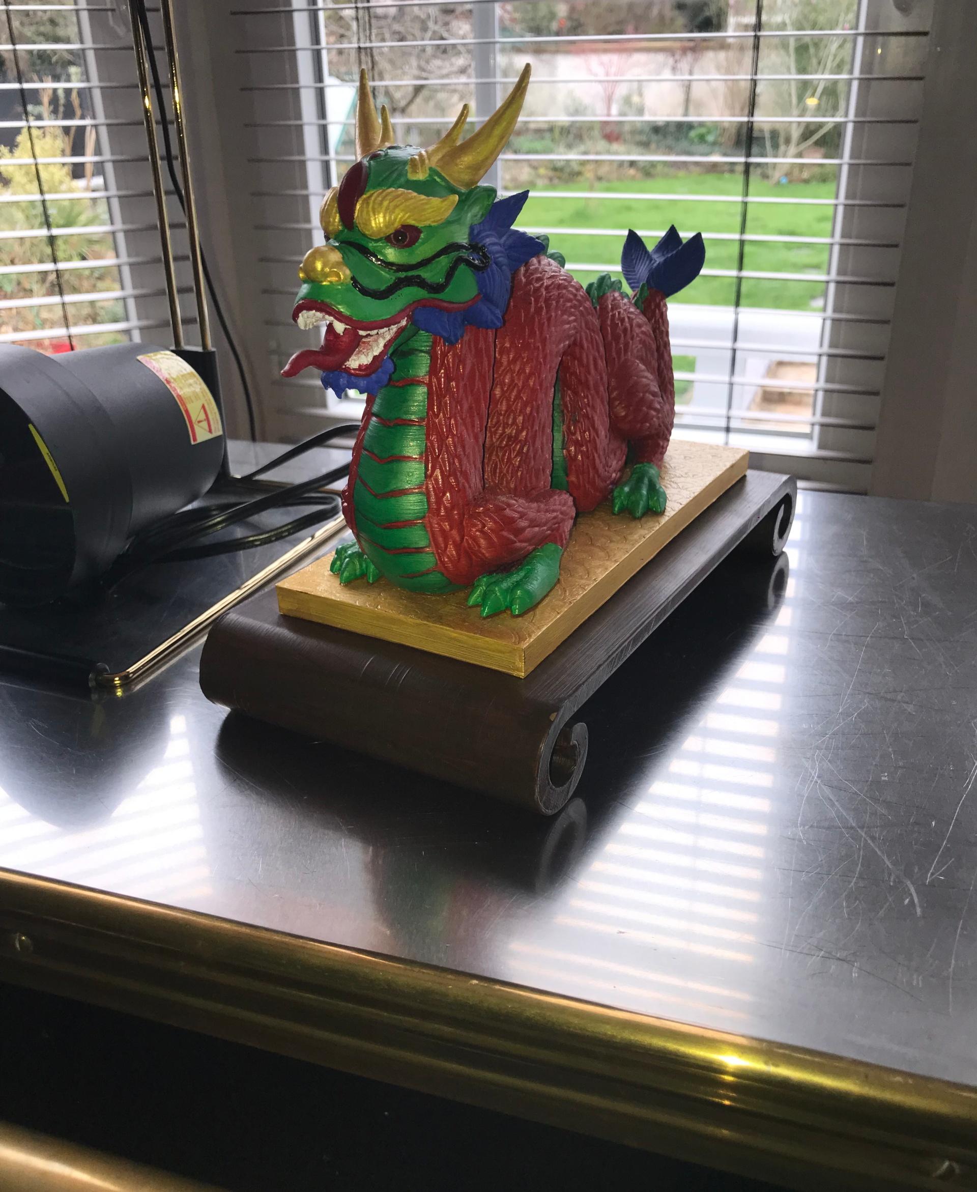 Chinese Dragon -Platform Statue 3d model