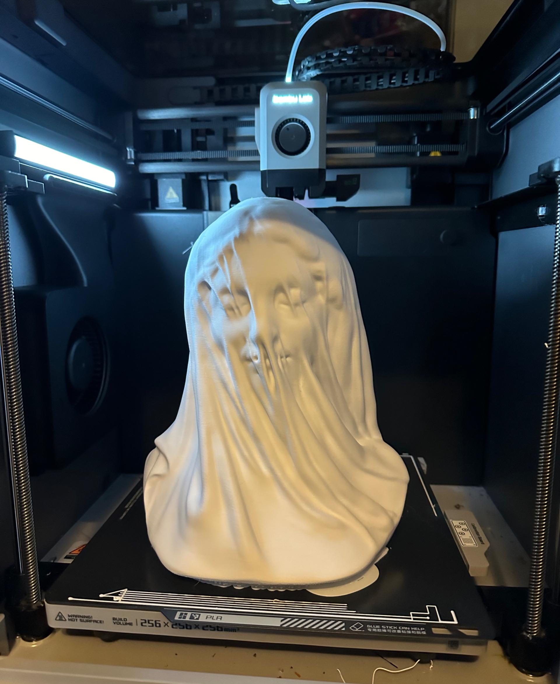 Veiled Virgin Sculpture 3d model