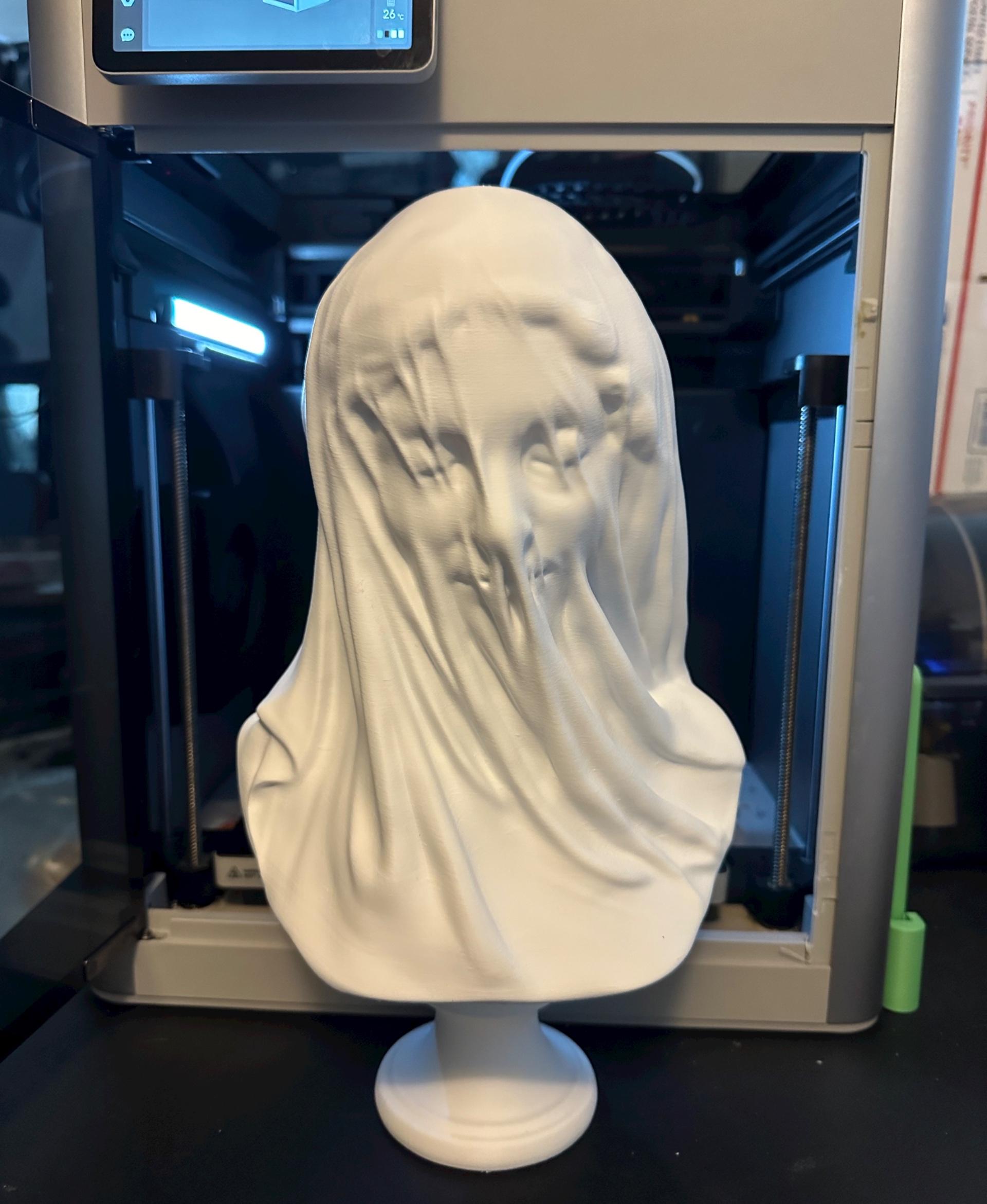 Veiled Virgin Sculpture 3d model