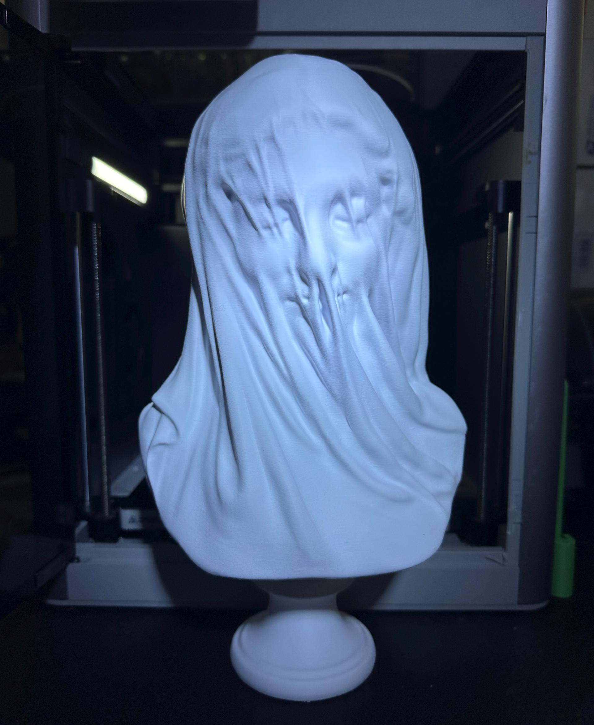 Veiled Virgin Sculpture 3d model