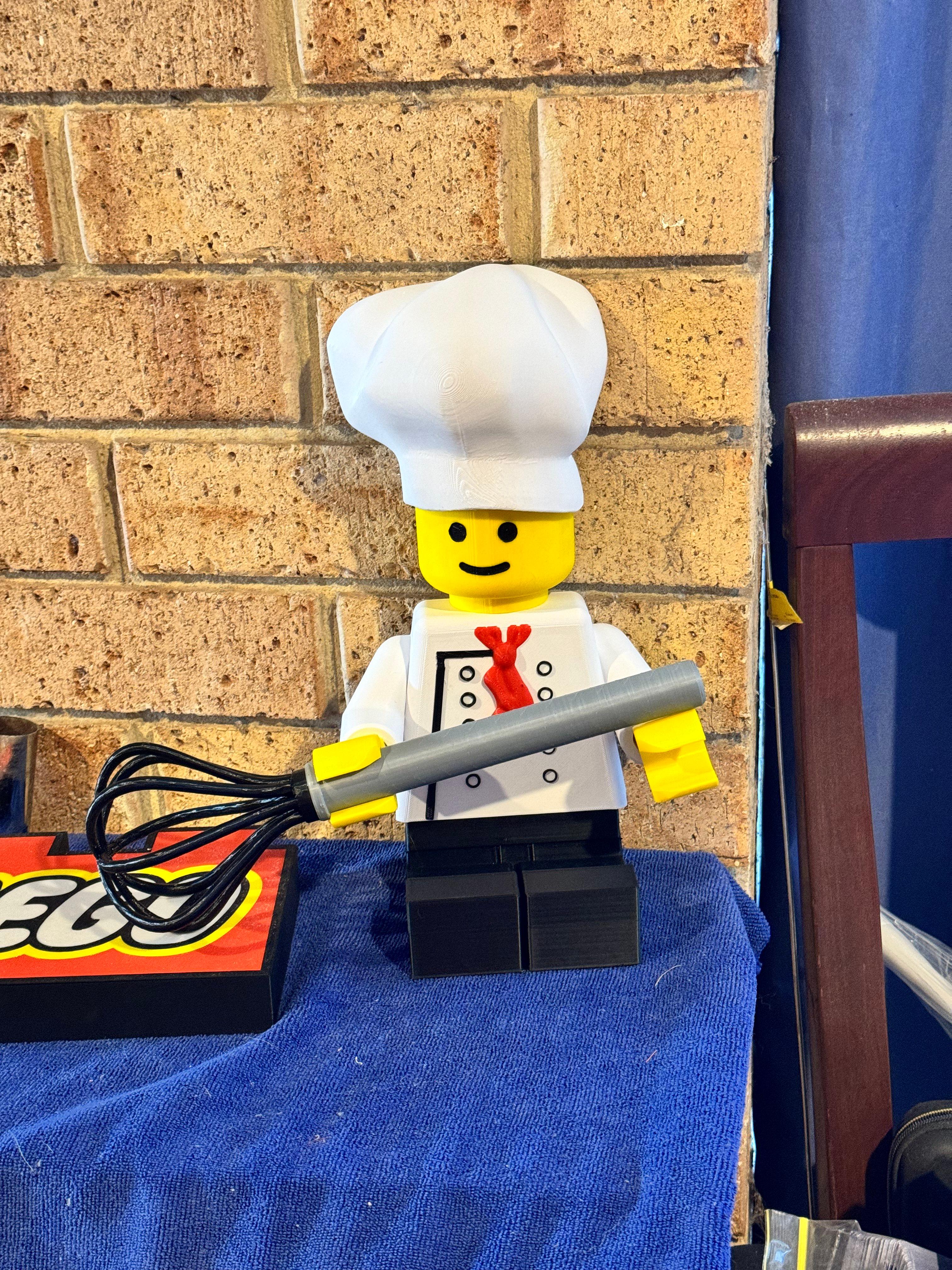 Chef lego Man Kitchen Paper Towel holder 3d model