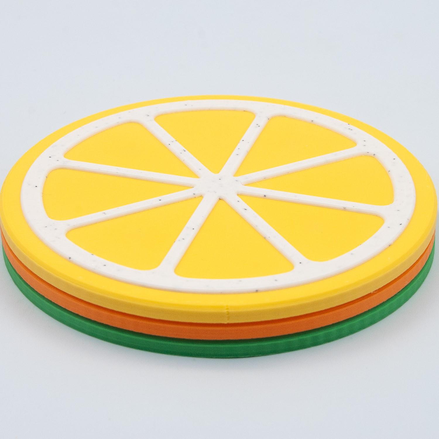 Magnetic Slice Coasters 3d model