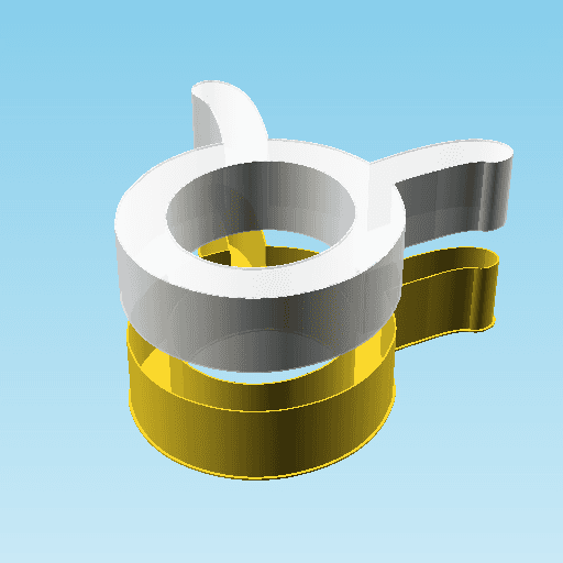 Taurus symbol, nestable box (v2) 3d model