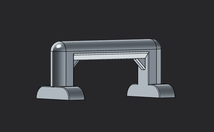 parallette bars / push up bar 3d model