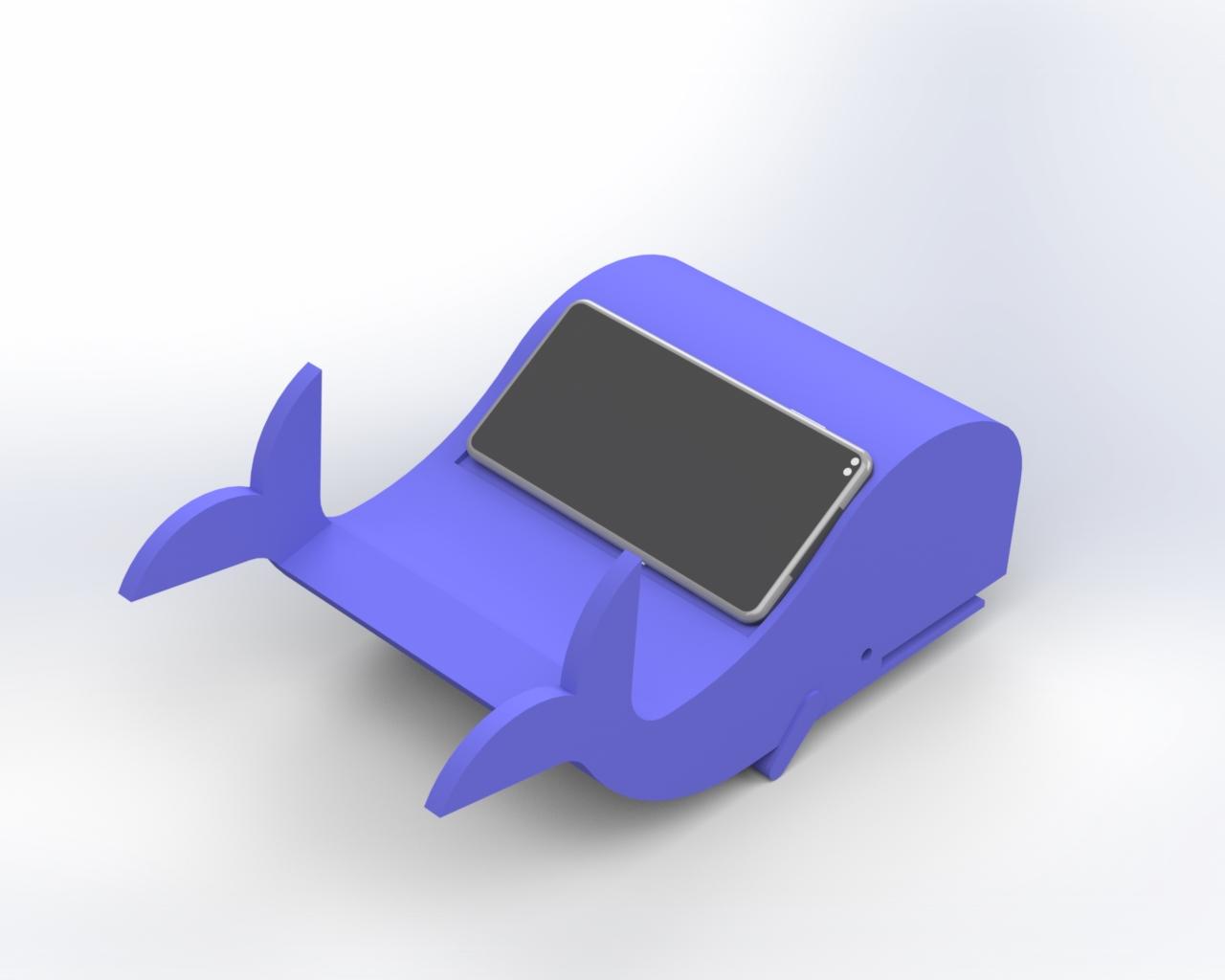 Blue Whale Phone Holders.SLDPRT 3d model